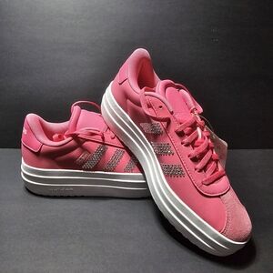 Adidas Women's VL COURT BOLD J Bright Pink Sneakers